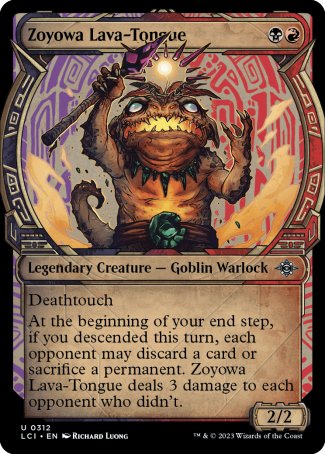(312) Magic The Gathering The Lost Caverns of Ixalan: Extras Single: Zoyowa Lava-Tongue Holo Uncommon