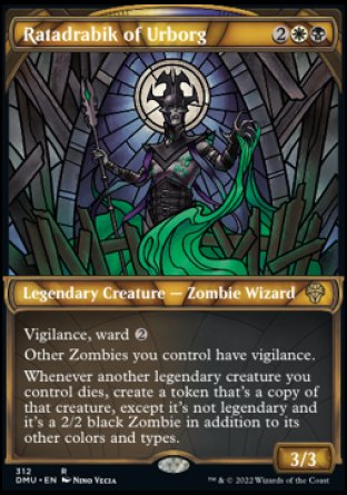 (312) Magic The Gathering Dominaria United: Extras Single: Ratadrabik of Urborg (V.1)  Rare