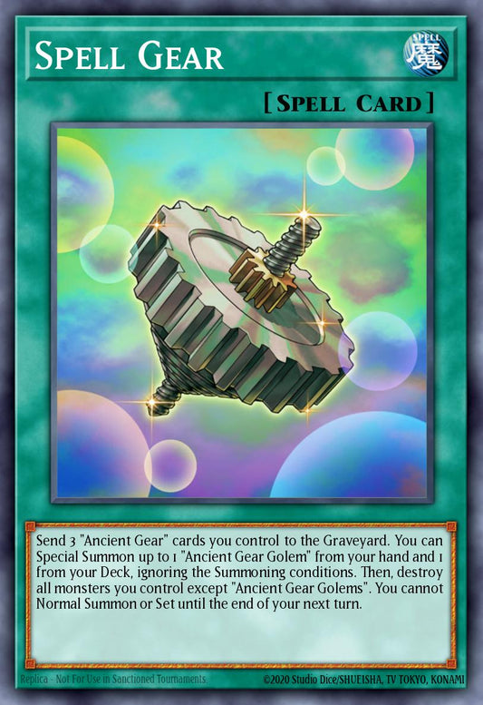(049) YuGiOh TCG LODT: Light of Destruction Single: Spell Gear (V.1 - Common)  Common