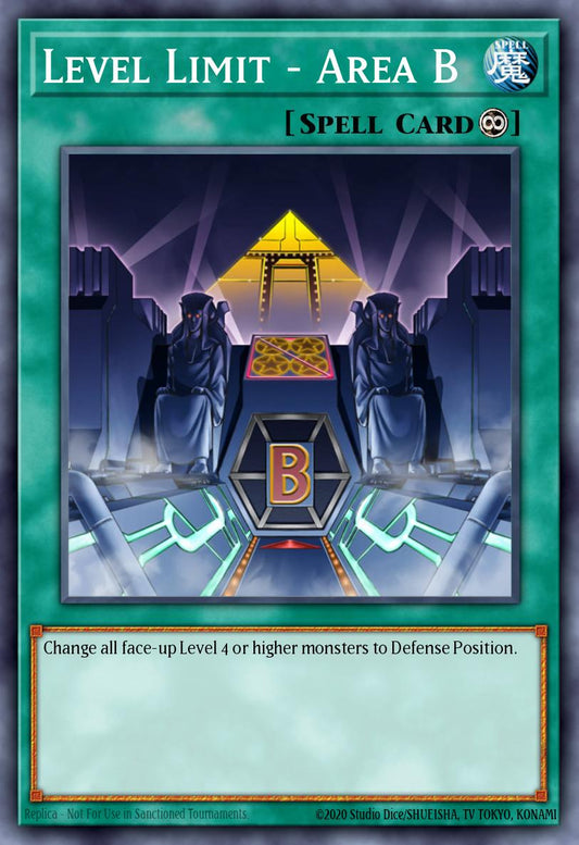 (279) YuGiOh TCG LCYW: Legendary Collection 3: Mega Pack Single: Level Limit - Area B  Common