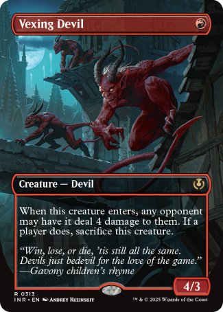 (313) Magic The Gathering Innistrad Remastered: Extras Single: Vexing Devil Holo Rare