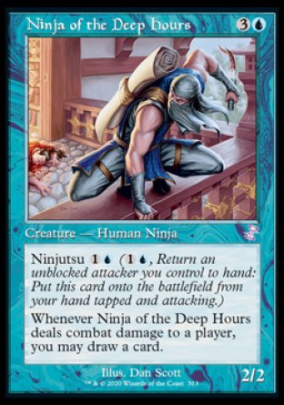(313) Magic The Gathering Time Spiral Remastered: Extras Single: Ninja of the Deep Hours Holo Time Shifted