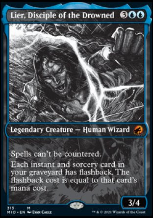 (313) Magic The Gathering Innistrad: Midnight Hunt: Extras Single: Lier, Disciple of the Drowned  Mythic