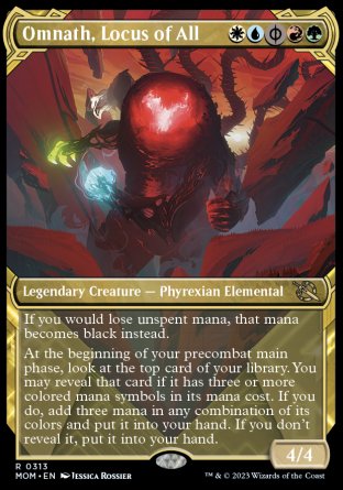 (313) Magic The Gathering March of the Machine: Extras Single: Omnath, Locus of All  Rare