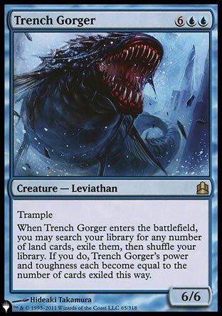 (065) Magic The Gathering The List Single: Trench Gorger  Rare