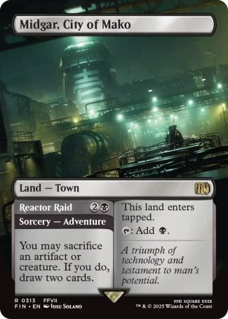 (313) Magic The Gathering Magic: The Gathering - FINAL FANTASY: Extras Single: Midgar, City of Mako // Reactor Raid Holo Rare