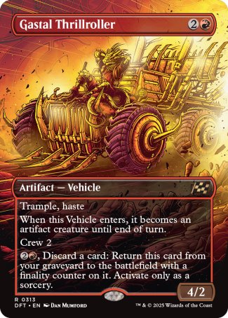 (313) Magic The Gathering Aetherdrift: Extras Single: Gastal Thrillroller Holo Rare