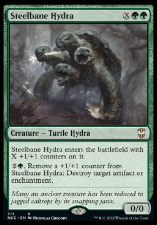 (313) Magic The Gathering Commander: Streets of New Capenna Single: Steelbane Hydra  Rare