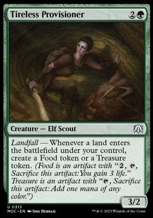 (313) Magic The Gathering Commander: March of the Machine Single: Tireless Provisioner  Uncommon
