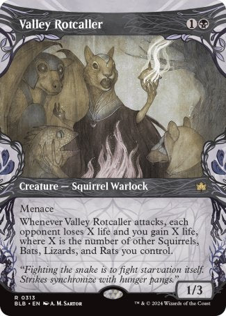 (313) Magic The Gathering Bloomburrow: Extras Single: Valley Rotcaller  Rare