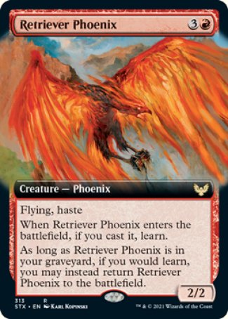 (313) Magic The Gathering Strixhaven: School of Mages: Extras Single: Retriever Phoenix Holo Rare