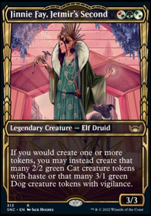 (313) Magic The Gathering Streets of New Capenna: Extras Single: Jinnie Fay, Jetmir's Second (V.1) Holo Rare