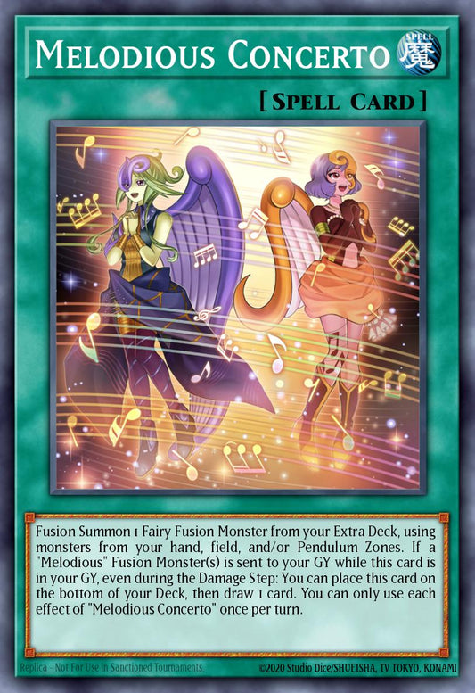 (056) YuGiOh TCG LEDE: Legacy of Destruction Single: Melodious Concerto  Common