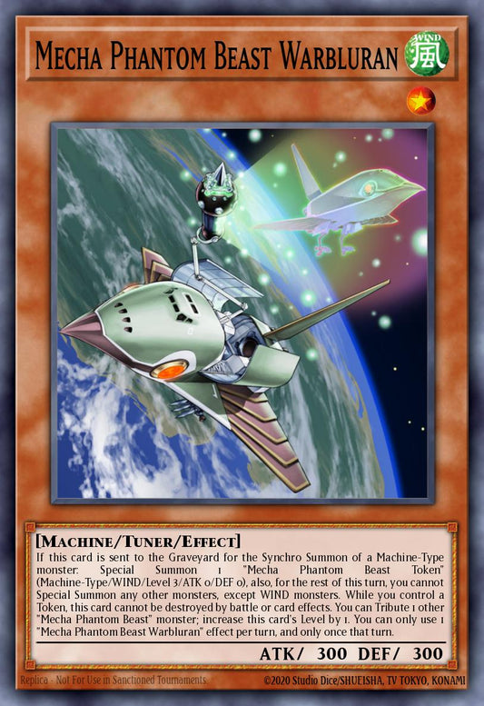 (075) YuGiOh TCG MP14: 2014 Mega-Tins Mega-Pack Single: Mecha Phantom Beast Warbluran  Rare