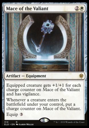 (314) Magic The Gathering Throne of Eldraine: Extras Single: Mace of the Valiant  Rare