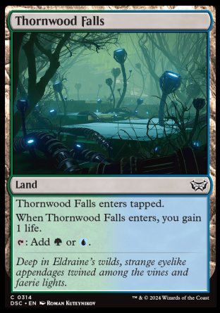 (314) Magic The Gathering Commander: Duskmourn: House of Horror Single: Thornwood Falls  Common