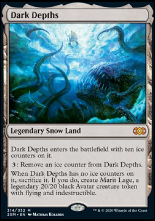 (314/332) Magic The Gathering Double Masters Single: Dark Depths Holo Mythic