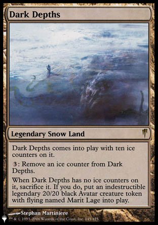 (145) Magic The Gathering The List Single: Dark Depths  Rare