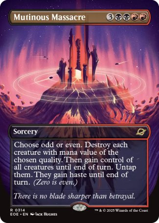 (314) Magic The Gathering Edge of Eternities: Extras Single: Mutinous Massacre (V.1)  Rare