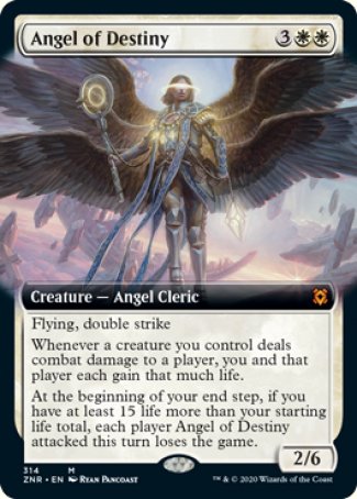 (314) Magic The Gathering Zendikar Rising: Extras Single: Angel of Destiny  Mythic