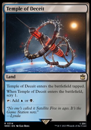 (314) Magic The Gathering Universes Beyond: Doctor Who Single: Temple of Deceit Holo Rare