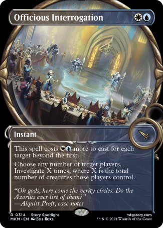 (314) Magic The Gathering Murders at Karlov Manor: Extras Single: Officious Interrogation Holo Rare