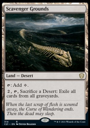 (314) Magic The Gathering Commander: Strixhaven Single: Scavenger Grounds  Rare
