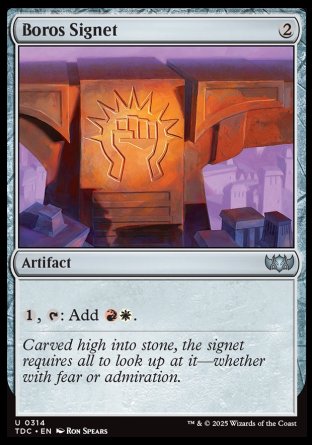 (314) Magic The Gathering Commander: Tarkir: Dragonstorm Single: Boros Signet  Uncommon