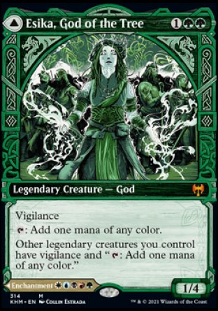 (314) Magic The Gathering Kaldheim: Extras Single: Esika, God of the Tree // The Prismatic Bridge Holo Mythic