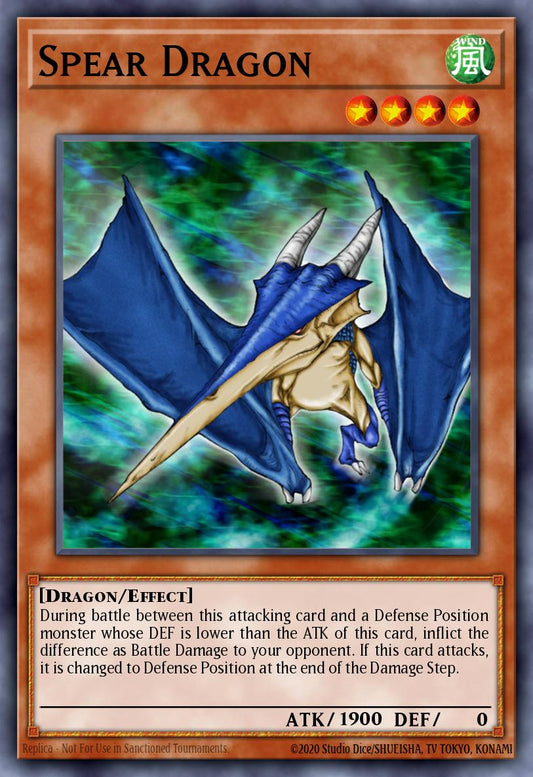 (152) YuGiOh TCG DB2: Dark Beginning 2 Single: Spear Dragon  Super Rare
