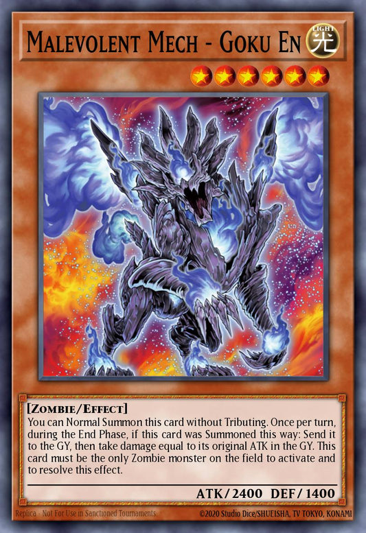 (207) YuGiOh TCG LCJW: Legendary Collection 4: Mega Pack Single: Malevolent Mech - Goku En  Common