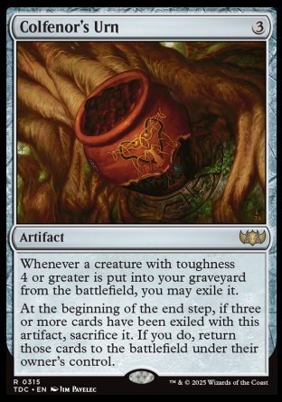 (315) Magic The Gathering Commander: Tarkir: Dragonstorm Single: Colfenor's Urn  Rare