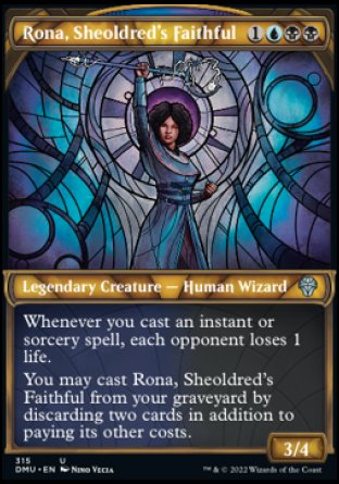 (315) Magic The Gathering Dominaria United: Extras Single: Rona, Sheoldred's Faithful (V.1)  Uncommon