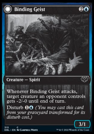 (315) Magic The Gathering Innistrad: Double Feature Single: Binding Geist // Spectral Binding  Common