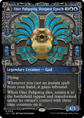 (315) Magic The Gathering The Lost Caverns of Ixalan: Extras Single: Ojer Pakpatiq, Deepest Epoch // Temple of Cyclical Time Holo Mythic