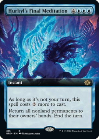 (315) Magic The Gathering The Brothers' War: Extras Single: Hurkyl's Final Meditation Holo Rare