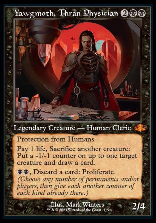 (315) Magic The Gathering Dominaria Remastered: Extras Single: Yawgmoth, Thran Physician (V.1) Holo Mythic