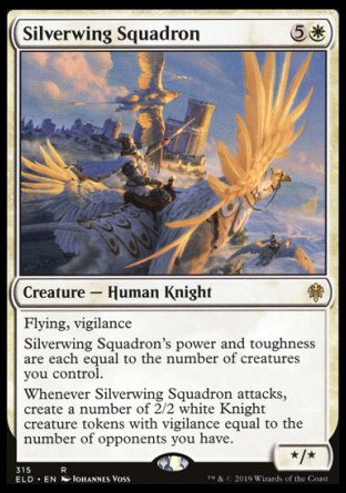 (315) Magic The Gathering Throne of Eldraine: Extras Single: Silverwing Squadron  Rare