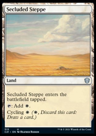 (315) Magic The Gathering Commander: Strixhaven Single: Secluded Steppe  Uncommon