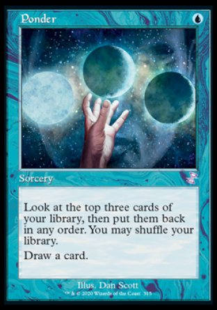 (315) Magic The Gathering Time Spiral Remastered: Extras Single: Ponder  Time Shifted