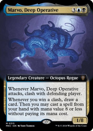 (315) Magic The Gathering Commander: Murders at Karlov Manor: Extras Single: Marvo, Deep Operative Holo Mythic