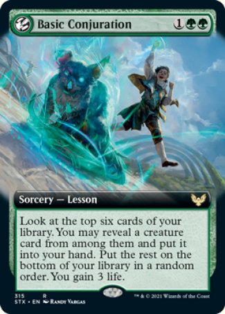 (315) Magic The Gathering Strixhaven: School of Mages: Extras Single: Basic Conjuration Holo Rare