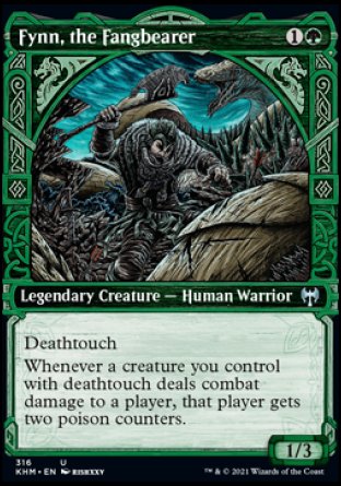 (316) Magic The Gathering Kaldheim: Extras Single: Fynn, the Fangbearer  Uncommon