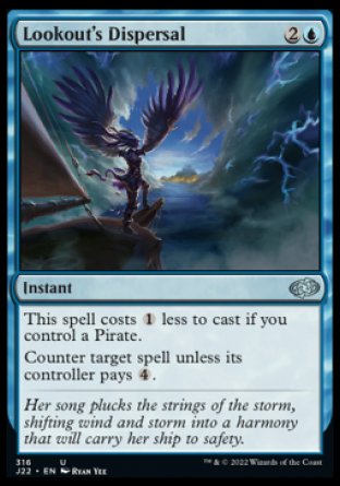 (316) Magic The Gathering Jumpstart 2022 Single: Lookout's Dispersal  Uncommon