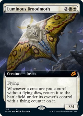 (316) Magic The Gathering Ikoria: Lair of Behemoths: Extras Single: Luminous Broodmoth (V.1) Holo Mythic