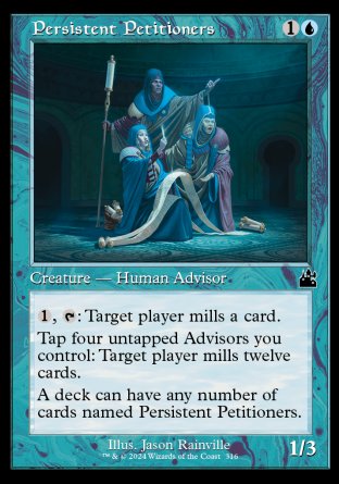 (316) Magic The Gathering Ravnica Remastered: Extras Single: Persistent Petitioners  Common