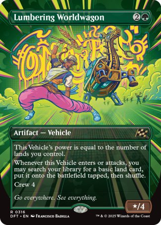 (316) Magic The Gathering Aetherdrift: Extras Single: Lumbering Worldwagon  Rare