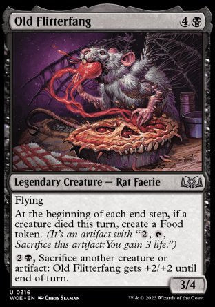 (316) Magic The Gathering Wilds of Eldraine: Extras Single: Old Flitterfang Holo Uncommon
