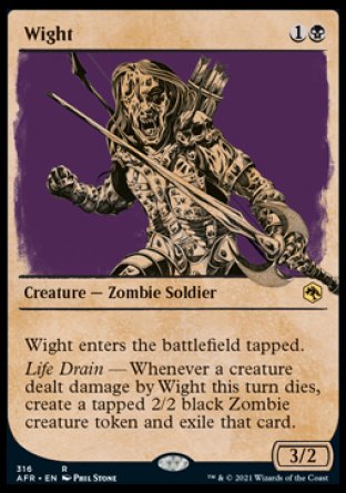 (316) Magic The Gathering Adventures in the Forgotten Realms: Extras Single: Wight Holo Rare