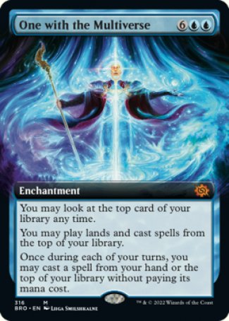(316) Magic The Gathering The Brothers' War: Extras Single: One with the Multiverse Holo Mythic
